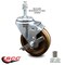Service Caster 4 Inch High Temp Phenolic Wheel Swivel 10mm Threaded Stem Caster with Brake SCC-TS20S414-PHRHT-TLB-M1015 - alternate 4